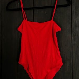 F21 Ribbed A Line Bodysuit